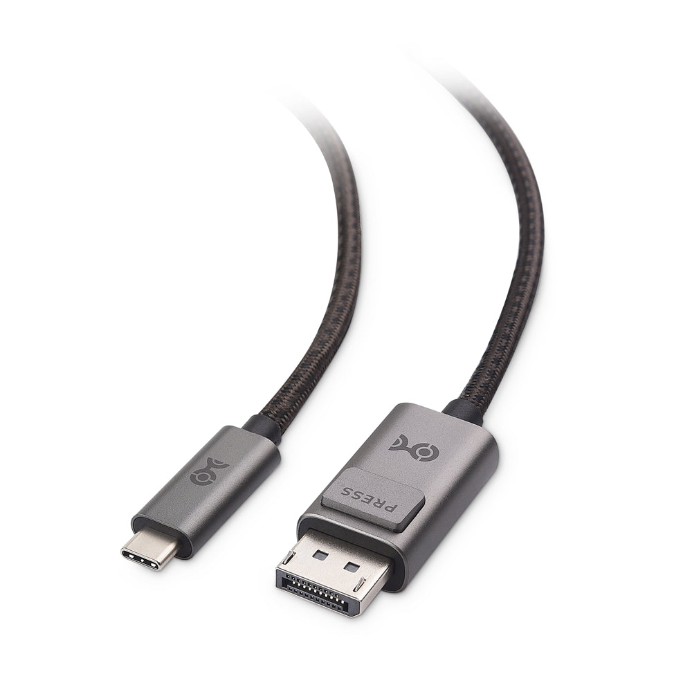 CABLE MATTERS USB-C Thunderbolt a DisplayPort 1.4, 1.8 m - 8k a 60 Hz, 4K 120 Hz, Apple y Windows Certified