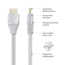 Cable HDMI 2.1, 8K -60Hz, 4K 120Hz Gris - 2mts, Cable Matters